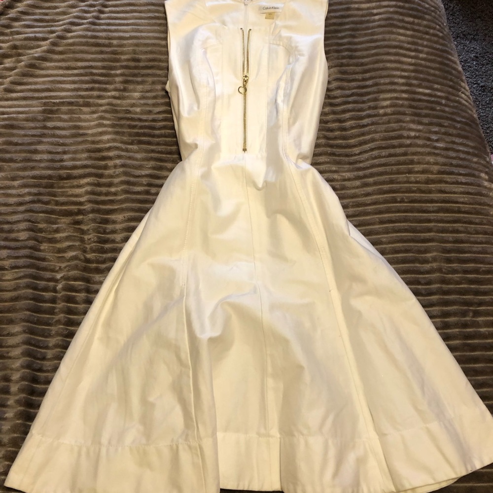 Calvin Klein White Dress- Size 4-